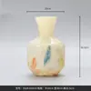 Daxiu Home Vaso de Vidro Âmbar Jade Fenton para Sala de Modelo Sala de Estar Decoração de Casa