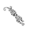 Moda Retro Europea y Americana Broche de Tigre Año Zodiacal del Tigre Pin Conmemorativo de Aleación de Diamante Unisex Corsage Decorativo