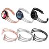 Adecuado para Samsung Watch7/6/5/4 Reloj Inteligente Correa Metálica de Tres Piezas con Diamantes