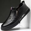 Sapatos masculinos de couro 2024 Primavera Respirável moda negócios roupas formais homens de meia-idade sapatos de tamanho grande sapatos masculinos casuais masculinos