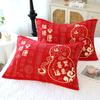 Toalla Almohada Baifu Algodón Rojo Grande Año de Bendiciones Año de Vida Gasa de Algodón Festiva Turbante Almohada de Año Nuevo Regalo de Regreso Toalla Almohada