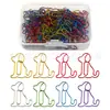 Clip de papel de color mixto para espejo cruzado caja de clip de papel de color clip de papel de perro sentado marcapáginas clip de papel en stock