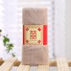 Presente de casamento toalha absorvente de fleece de coral 35*75 cartão com laço toalha quadrada joy cor vinho presente para mão
