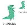 Grande pequeno tamanho combinação desenho animado animal fofo pequeno dinossauro tinta branca transferência de calor estampagem a quente ferro prensa lavável a quente em estoque