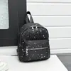 Mochila nueva de puntos de estrella, bolso escolar para estudiante moderno y versátil, mochila sencilla para niña, bolso de gran capacidad para el día a día