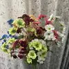 Flor Artificial de Mariposa y Flor de 18 Cabezas Múltiples Simulada para Decoración del Hogar, Celebración de Bodas, Flor de Seda al por Mayor Transfronteriza, Flor Artificial