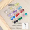 Pendientes de Acero de Titanio 316L con Circonita Swarovski, Circonita Deslumbrante, Amigables con la Piel, Clavos Irregulares para Cartílago de la Oreja, Clavos para el Lóbulo de la Oreja