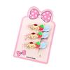 Nuevo conjunto de tres piezas de horquillas para el pelo de Sanrio para niña, con una palabra dulce y linda, para decorar vestidos y sombreros, venta al por mayor