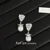 Pendientes de Perla en Forma de Gota de Lujo Ligero, Diseño Retro, Pendientes Largos, de Gama Alta, Modernos y Sencillos