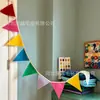 Guirnalda de Banderines Triangulares de Fieltro de Colores, Pancarta Cosida a Mano para Fiesta de Cumpleaños, Artículos Decorativos Reutilizables