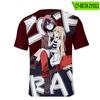 Angelsofdeath Periférico Estilo Coreano Casual 3D Camiseta de Manga Corta con Cuello Redondo para Mujer Moda al por Mayor Versátil
