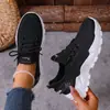 Zapatos para mujer 2026 verano nuevos zapatos de malla transpirable transfronterizos talla grande zapatos de running de suela gruesa zapatos casuales para exteriores TEMU