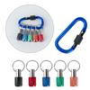 6 piezas color montañismo hebilla funda varilla dorado varilla de extensión de tres ranuras 1/4 "cabeza de lote cambio rápido funda hebilla de llave