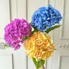 Flores de hortensia artificiales realistas estilo coreano con un toque de alta gama, flores artificiales realistas para decoración del hogar y la sala de estar, flores artificiales de calidad de exportación