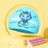 Touca de Natação 2026 Nova Desenho Animado Aparência de Alta Qualidade Impermeável Antiderrapante Não Esticável Alta Elasticidade Silicone Touca de Natação Infantil Atacado