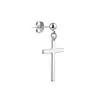 Aretes de Tachuela en Forma de Cruz Disponibles Aretes de Acero Inoxidable para Hombres y Mujeres Estudiantes Aretes de Estilo Minimalista