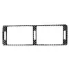 Adequado para BMW 98-03 Série 5 M5 E39 peças de modificação interna em fibra de carbono adesivos decorativos de saídas de ar centrais