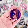Patch de Acrílico com Animação de Desenho Personalizado Exclusivo Patch de Letra de Animal Princesa Chaveiro Shaker Emblema