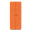 Processamento de tapete de yoga de borracha PU personalizado com logotipo absorvente de suor antiderrapante linha de postura yogamat esportes fitness tapete para tiranos locais