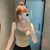Novo Camisole Sem Costas da Moda Estilo Popular Colete de Controle de Barriga Verão Camada Interna Camada Base Roupa Exterior com Bojos para Estudantes