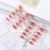 Unhas Usáveis, Unhas Pré-Fabricadas Semi-Acabadas, Arte de Unha Degradê Manchadada Feita à Mão, Pontas de Unha Coloridas, Unhas Postiças, Unhas Artificiais, Atacado de Fábrica