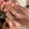 Anillo de Mariposa con Esmalte de Hada de Diseño de Nicho de Lujo Ligero Estilo Coreano para Mujer, Anillo Elegante Suave para Dedo Índice de Alta Calidad