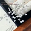 Pedrinhas de strass mini quadradas super brilhantes para nail art, cores sortidas, base plana, formato quadrado pequeno, bordas chanfradas, para decoração de unhas