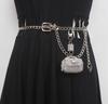 Bolso 2021 nuevo bolso mini bolso con collar bolso con diamantes de imitación mini bolso bandolera con cadena para hombro bolso de cintura