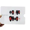 Nai Zi Unhas Usáveis Puramente Feitas à Mão Novo Modelo Outono/Inverno B276 Esculpido Pintado à Mão Estilo Francês Modelo de Exportação Adesivos de Unha Elegantes