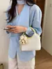 Bolsa de Mano tipo Cesta Yuezi 2026 Primavera de Gama Alta para Mujer, Bloques de Color Simple Moda Versátil Bolso de Hombro Cruzado