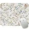 Alfombrilla de ratón floral estilo europeo y americano, diseño personalizado con estampados creativos, adecuada para uso en oficina y computadora, hecha de goma con bordes antideslizantes, venta al por mayor directamente del fabricante