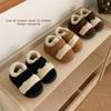 Sapatos de Algodão Birkenstock Color Block Retrô para Crianças, Fechamento com Velcro para o Inverno, Forrados com Lã, Quentes, Sapatos Casuais de Algodão para o Dia a Dia para Meninos e Meninas