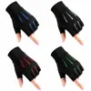 Guantes de ciclismo con protección solar para hombre, verano, finos, transpirables, antideslizantes, seda de hielo, para conducir con dedos expuestos, pesca Luya, guantes de medio dedo