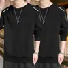 Nova Camiseta de Manga Longa com Gola Redonda, Moletom Espesso Versátil e Moderno, Camiseta Básica Unissex - Coleção Primavera/Outono 2026