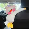 Porta-Lenços para Carro Criativo Fofo Pet Pendurado Caixa de Lenços para Carro Urso de Pelúcia Cartoon Porta-Lenços para Banco Traseiro do Carro