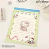 Bloco de Notas Grande A5 Criativo e Fofo do Gato Kt, Rasgável, Não Grudento, Estilo Cartoon, Caderno de Estudante de Alto Valor