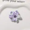 Ornamentos Florais de Acrílico com Gradiente de Íris Bicolor Franceses Patches Acessórios para Brincos DIY Acessórios para Chaveiro