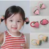 Cuerda para el Cabello de Tela Estilo Coreano Fresa, Simple y Dulce, Goma Elástica a Cuadros para Doble Cola de Caballo No Daña el Cabello, Accesorios para el Cabello de Frutas para Bebés y Mujeres