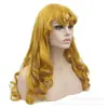 [Tongchuan] Princesa Elolla Cos Bella Durmiente Cabello Largo Amarillo Rizado Cosplay Anime Peluca Artificial