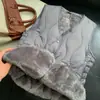 Chaleco de Plumón y Algodón Otoño e Invierno para Mujer Corto Ajustado Ropa Interior Forrado de Polar Lana de Cordero Chaleco Cálido para la Cintura Estilo Coreano Chaleco Grueso