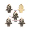 Accesorios para Joyería de Aleación con Goteo de Aceite DIY Colgantes de Mariposa Oscura Murciélago Pendientes Pendientes Pulsera Colgante W508
