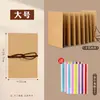 Kit de material para álbum de fotos plegable tipo acordeón DIY hecho a mano, libro pop-up, álbum en blanco para parejas y amigos, estilo Ins