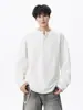 Camiseta Henley de Manga Longa Estilo Old Money para Homens e Mulheres, Nova Tendência Verão-Outono 2026 Marca Solta Casual Versátil Camisa Básica