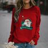 Ropa de Mujer Transfronteriza Europea y Americana Temu Amazon Sudadera de Cuello Redondo con Mangas Raglán y Estampado Digital 3D para Ropa de Trabajo y Ocio de Mujer