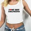 Camiseta de verano con cuello redondo y manga corta para mujer, con estampado de letras y ombligo, estilo europeo y americano