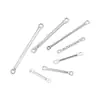 Varilla de Conexión de Acero Inoxidable de Doble Agujero con Cuentas Accesorios para Joyería de Aretes Collares Conector de Arete Accesorios de Colgante de Borla