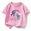Camiseta infantil de manga curta verão 2023 Novas meninas Top de algodão Verão Meninas Camiseta fina de meia manga
