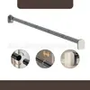 Barra para Secar Ropa de Balcón Exportación Transfronteriza Acero Inoxidable Sin Taladro Barra para Cortina de Ducha de Baño Empalme Segmentado Barra para Armario Interior