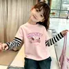 Nueva Camiseta Patchwork 2026 para Niños Pequeños, Camiseta de Manga Larga de Algodón Puro para Niñas de Primavera y Otoño