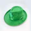 Sombreros de Plumas de Lana Nuevos Transfronterizos Europeos y Americanos para Hombres y Mujeres, Sombreros de Fieltro a la Moda, Sombreros Versátiles de Caballero, Sombreros de Jazz Retro